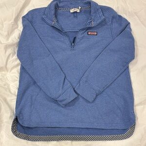 Vineyard Vines Blue Pullover with Quarter-Zip